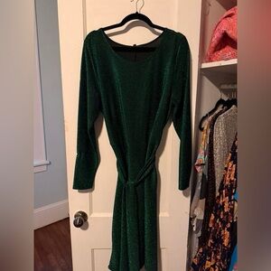 Emerald Green Long Sleeve Bodycon Dress
